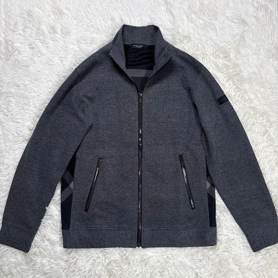 ✨未使用✨ブラックレーベルクレストブリッジ　ブルゾン　フルジップ　裏地チェック柄
