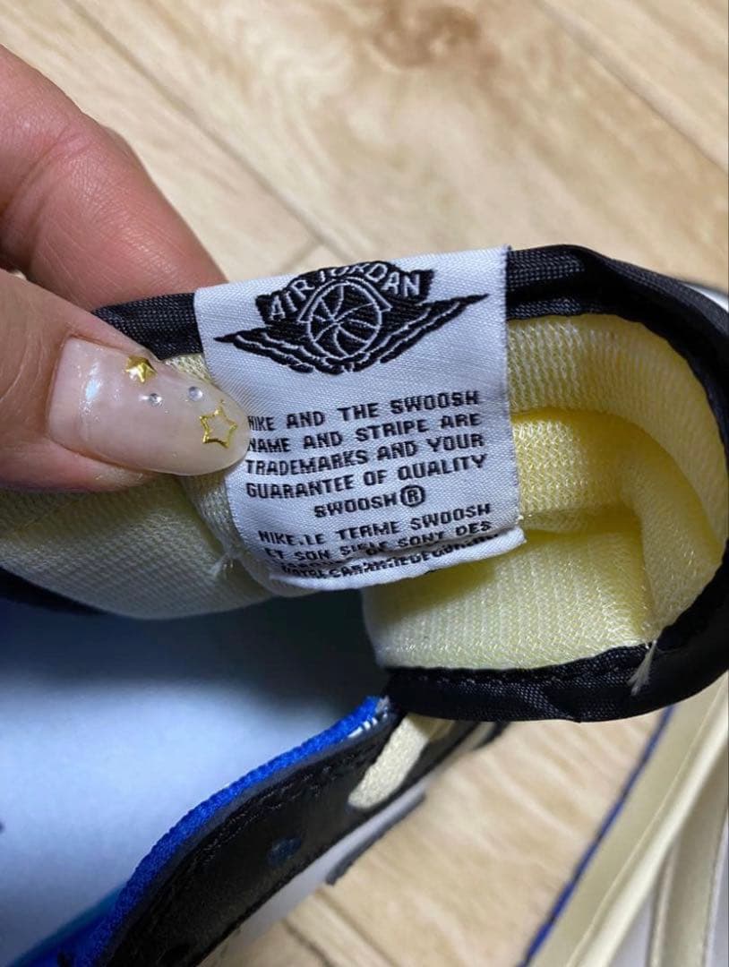 Nike Air Jordan 1 Low ホワイト/ブラック/ブルー