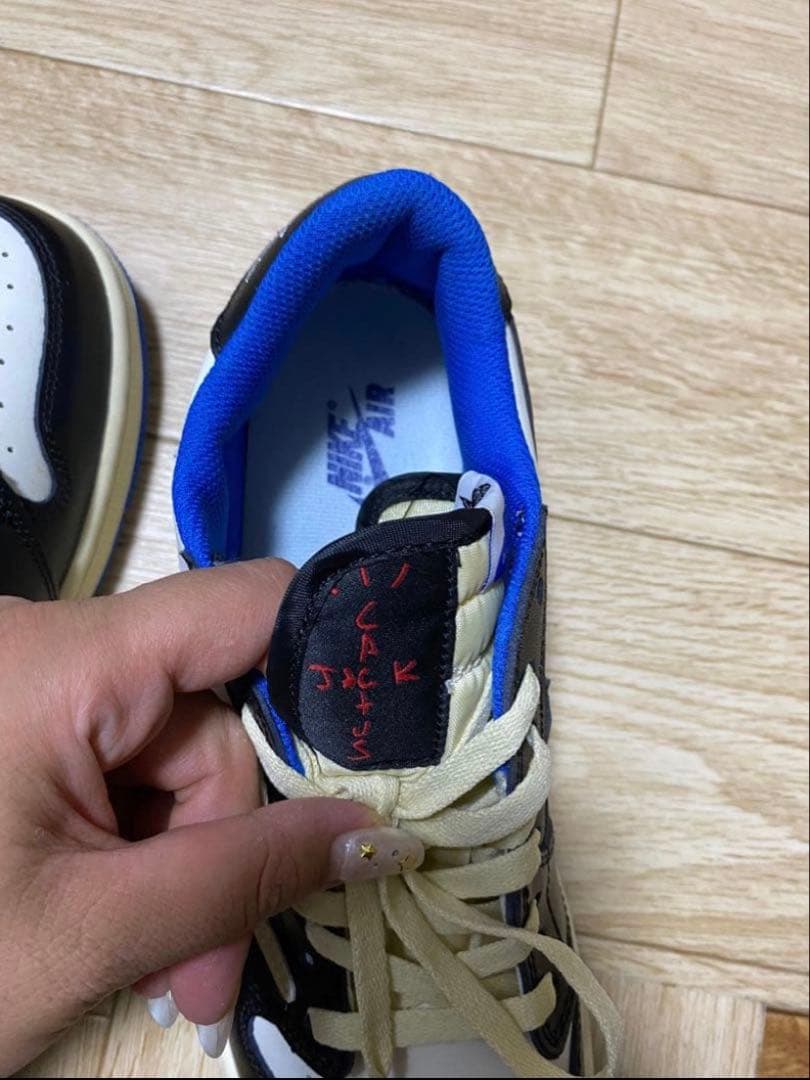 Nike Air Jordan 1 Low ホワイト/ブラック/ブルー