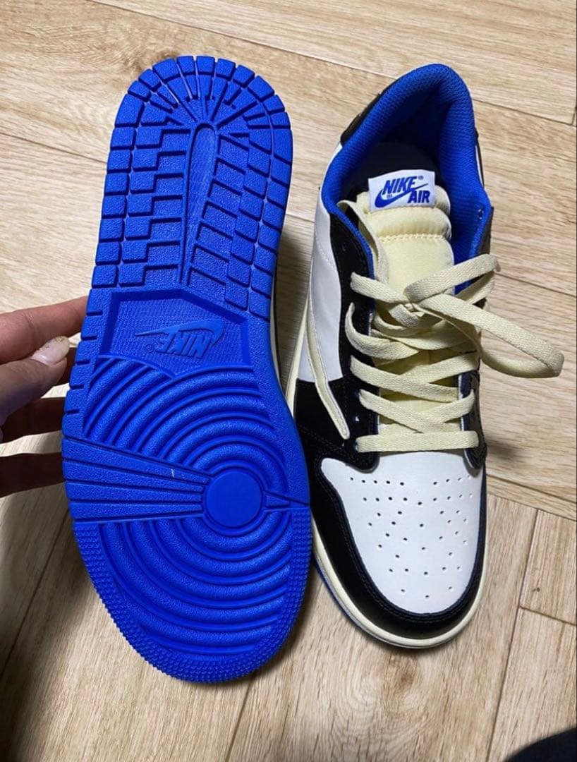 Nike Air Jordan 1 Low ホワイト/ブラック/ブルー
