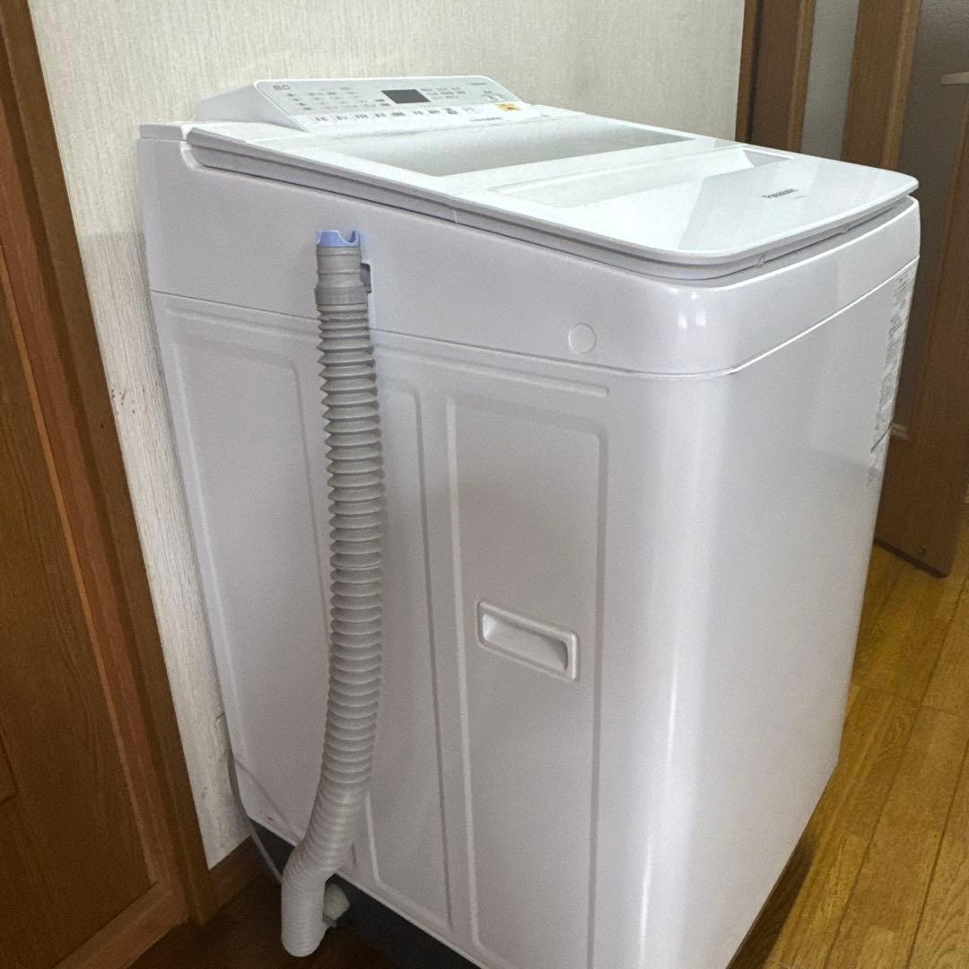 Panasonic NA-FA80H5縦型2017年製//8kg//作動確認済み