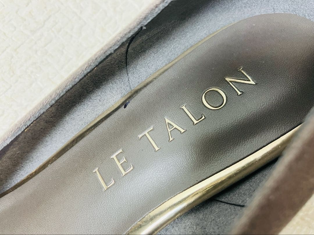 SH22◆新品◆Le Talon ルタロン 5cmパールラインパンプス 23.5