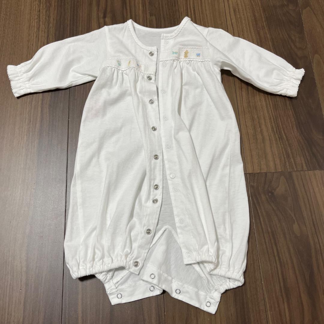 【人気】ファミリア　ベビードレス　セレモニードレス　帽子&2wayオール付き