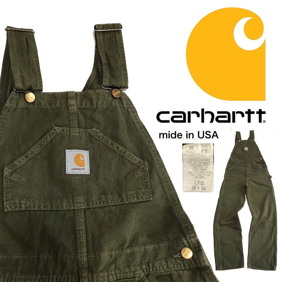 Carhartt カーハート　USA製　コットン オーバーオール　ビンテージ
