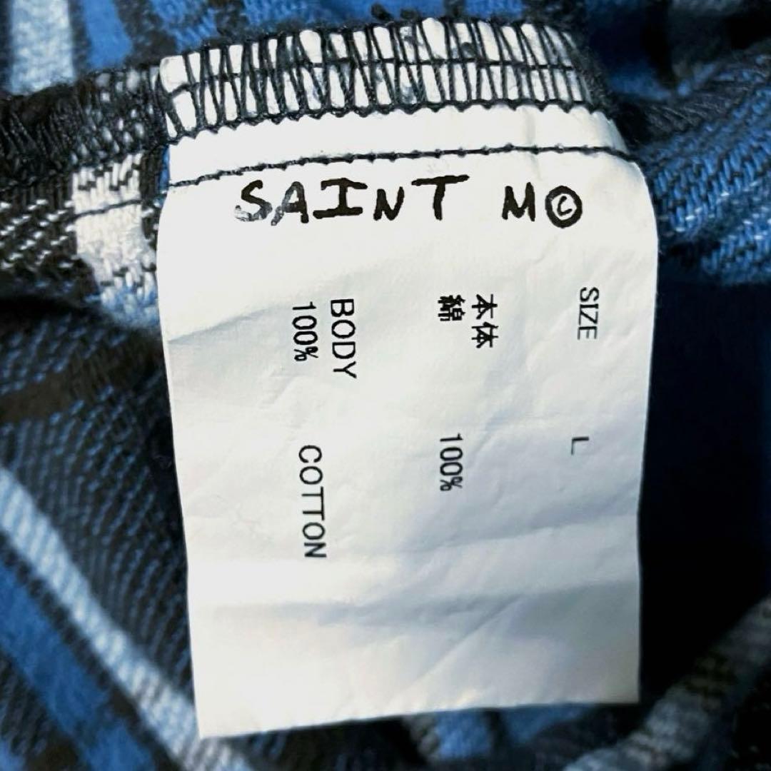 SAINT Mxxxxxx セントマイケル チェックシャツ ヘビネル ネルシャツ