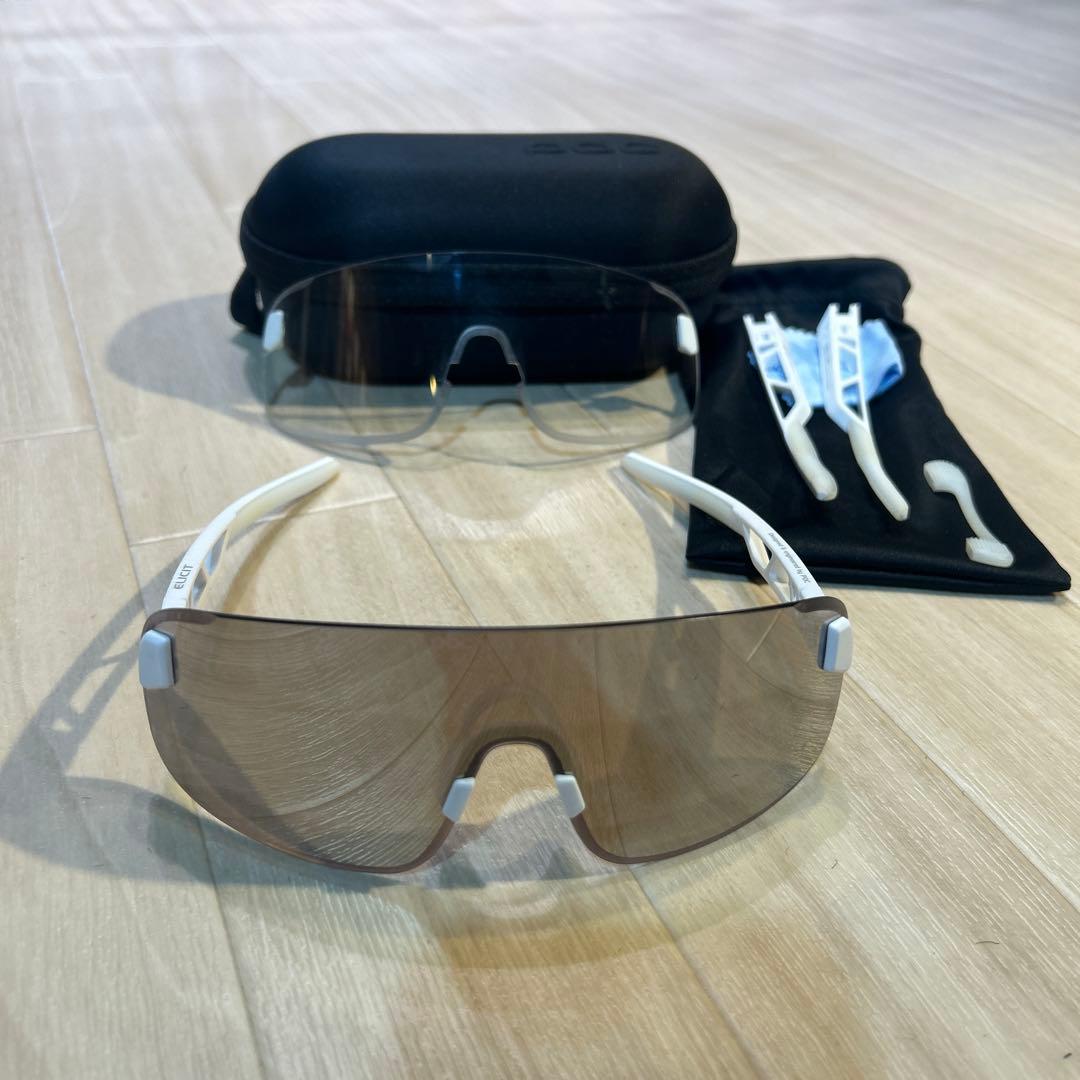 POC サングラスELICIT White シルバーミラー