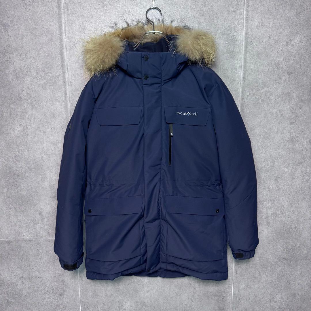 【最終価格】モンベル グースダウン ダウンジャケット メンズ M ネイビー