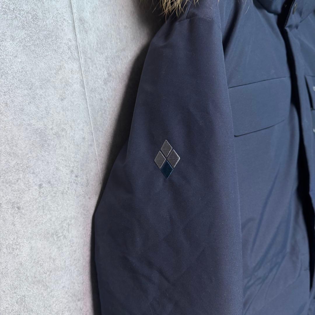 【最終価格】モンベル グースダウン ダウンジャケット メンズ M ネイビー