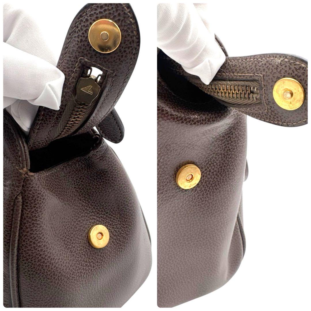 COACH コーチ 2way ハンドバッグ ショルダー付 フルグレインレザー