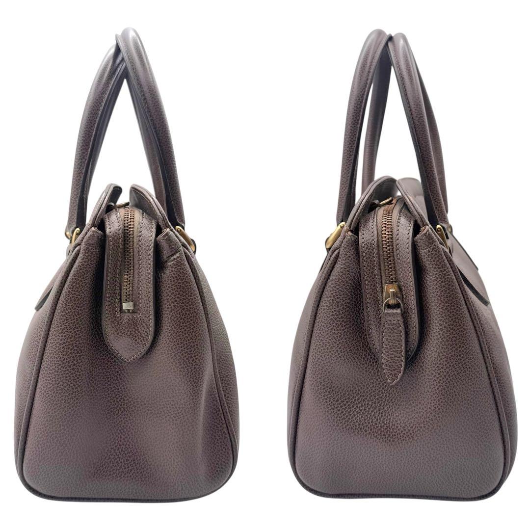 COACH コーチ 2way ハンドバッグ ショルダー付 フルグレインレザー