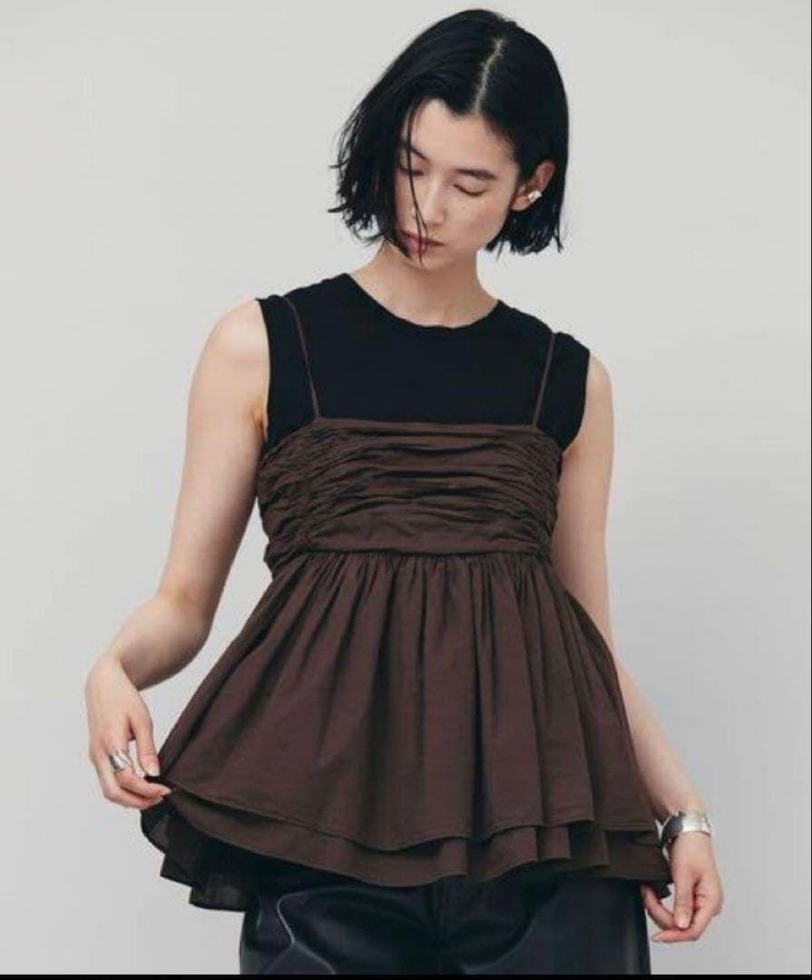 カレンソロジーレイヤードキャミソール✨ブラウン