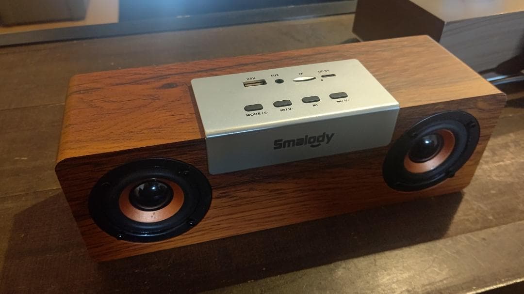 10W ワイヤレススピーカー 木製