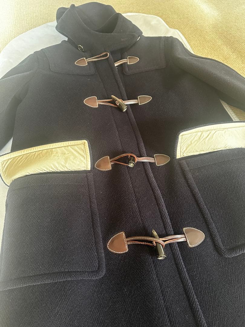 【38試着のみ】OLD ENGLAND ダッフルコート ネイビー