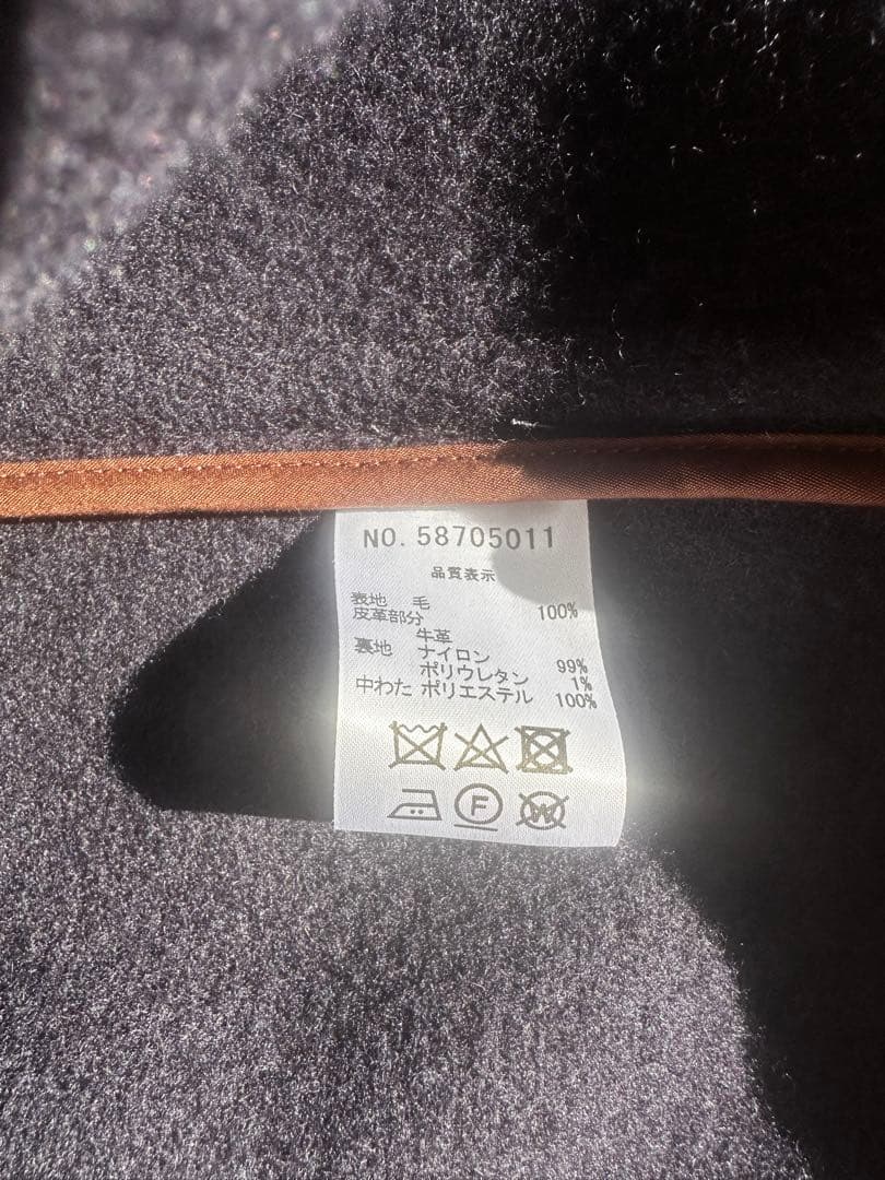 【38試着のみ】OLD ENGLAND ダッフルコート ネイビー