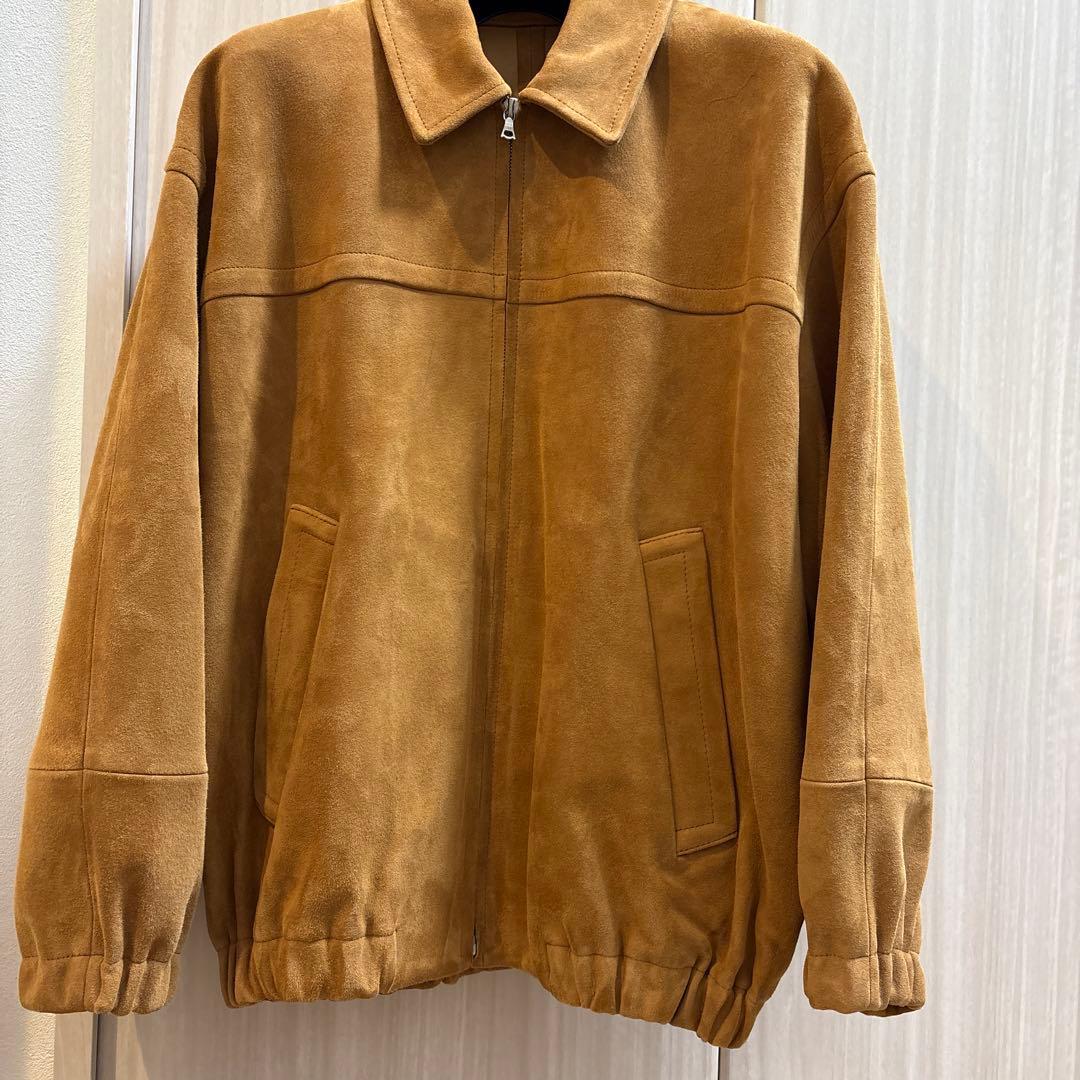 AURALEE LAMB SUEDE ZIP BLOUSON サイズ3