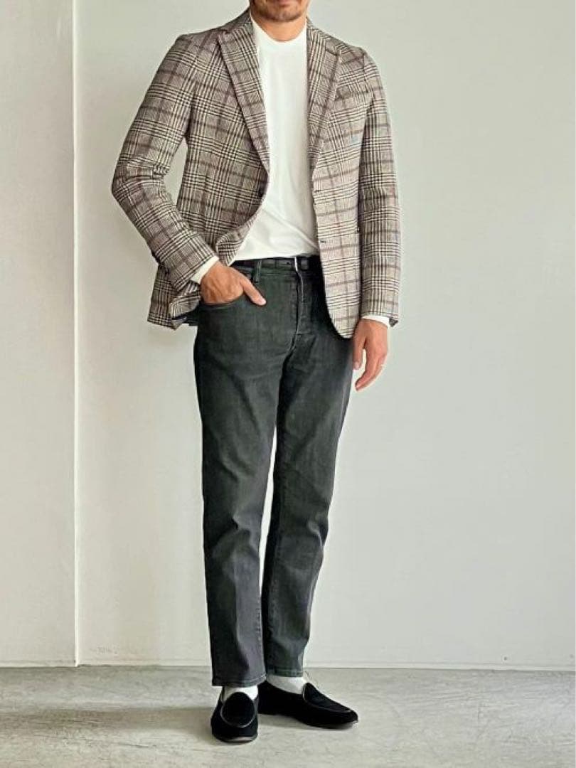 YCHAI ROBUSTO 5ポケット　ウォッシュドブラックデニム30inch