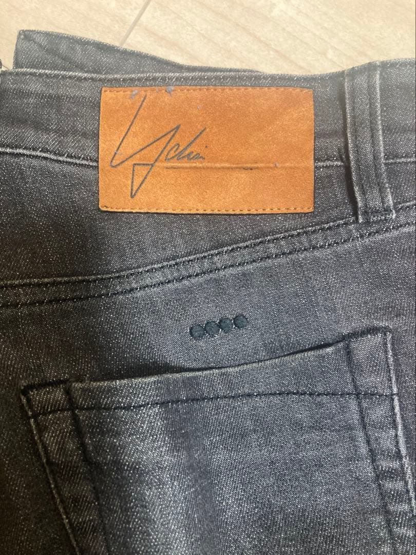 YCHAI ROBUSTO 5ポケット　ウォッシュドブラックデニム30inch