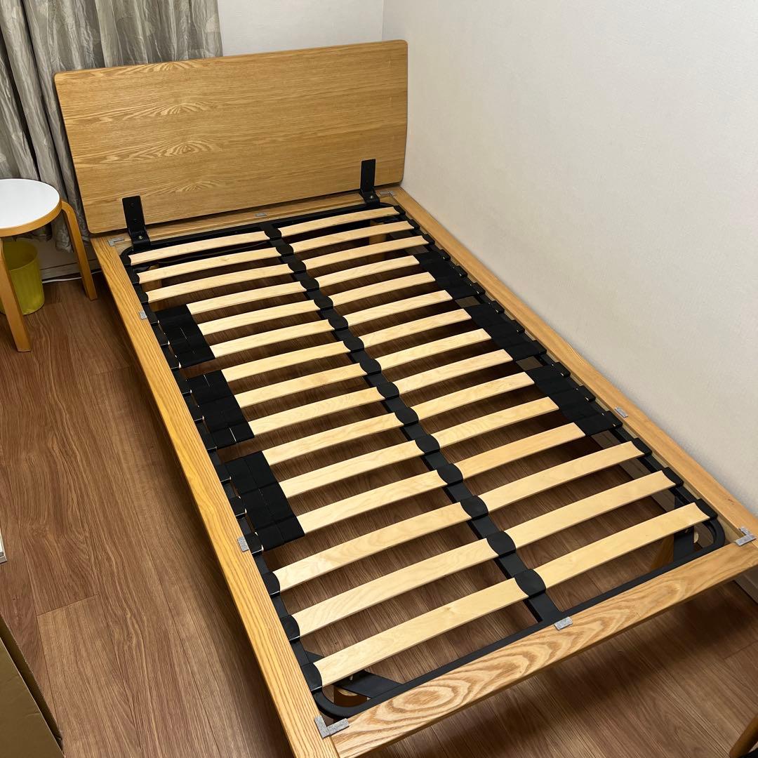 ニ*う様 セミダブルベッドフレーム ナチュラルウッド