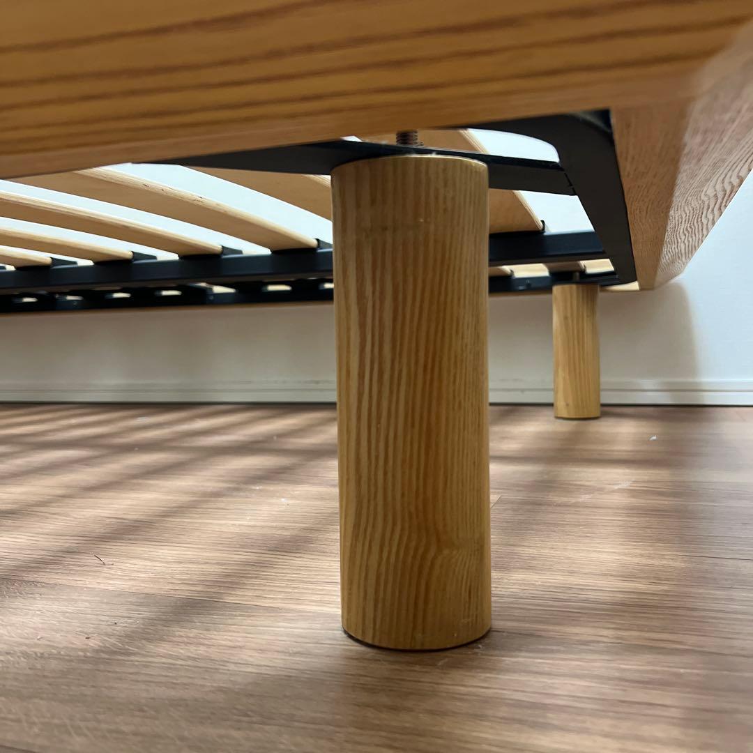 ニ*う様 セミダブルベッドフレーム ナチュラルウッド