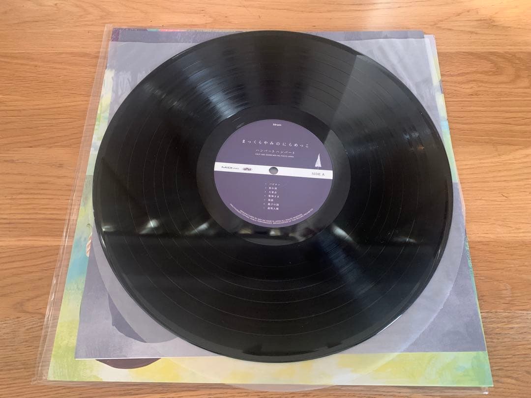 ハンバートハンバート　まっくらやみとにらめっこ　LP