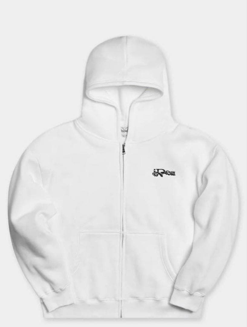 ideaswam zip hoodie ジップパーカー　ホワイト　イデアスワム