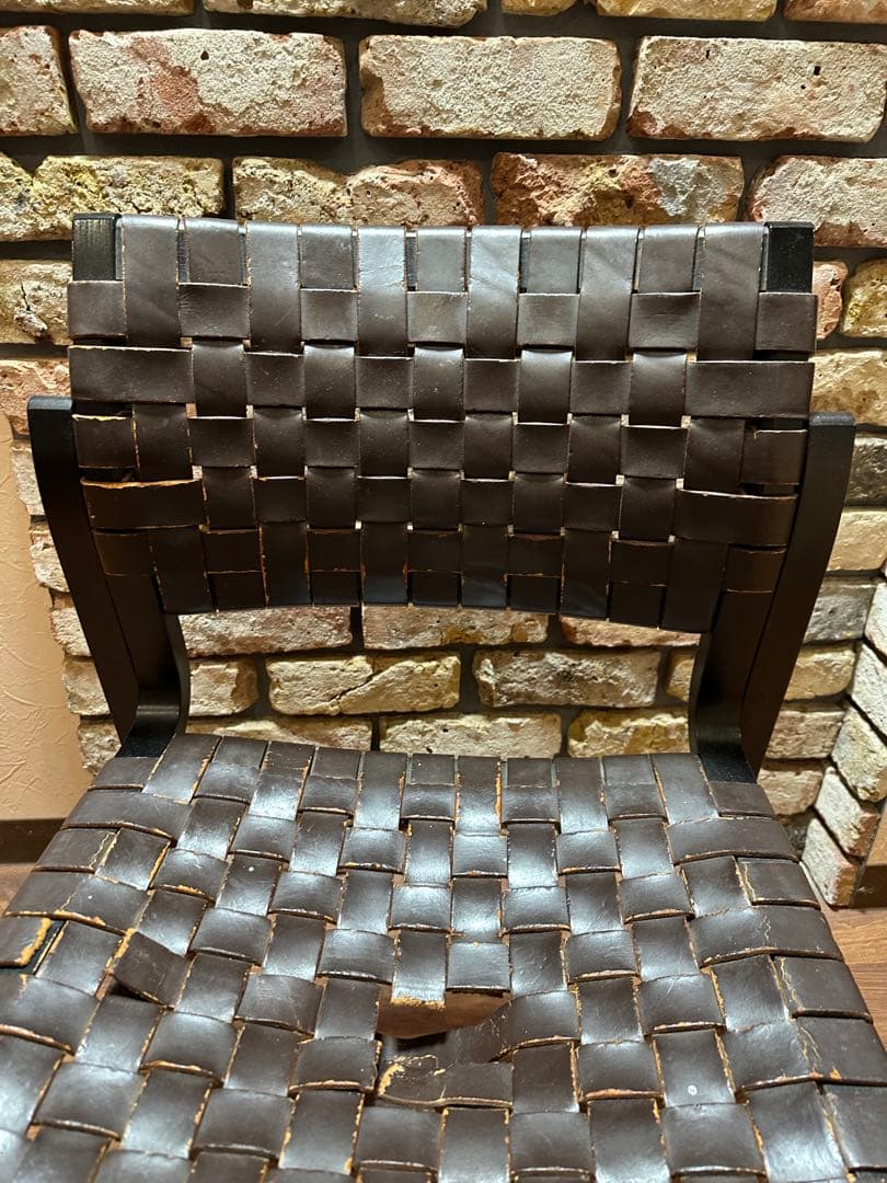 アルフレックス　レザー ダークブラウン　ダイニングチェア　二脚セット