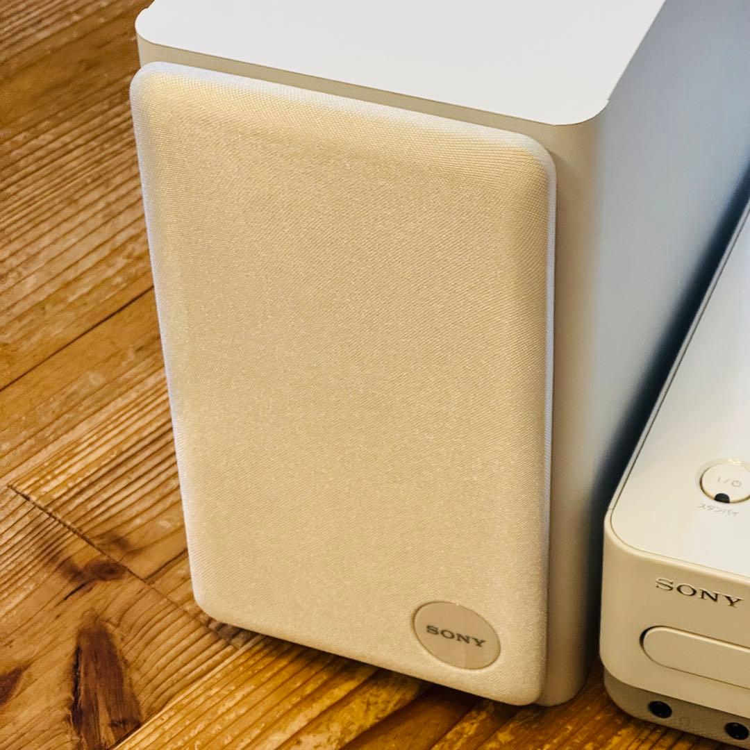 【動作確認済】SONY HDDコンポ CMT-E300HD ホワイト　リモコン付