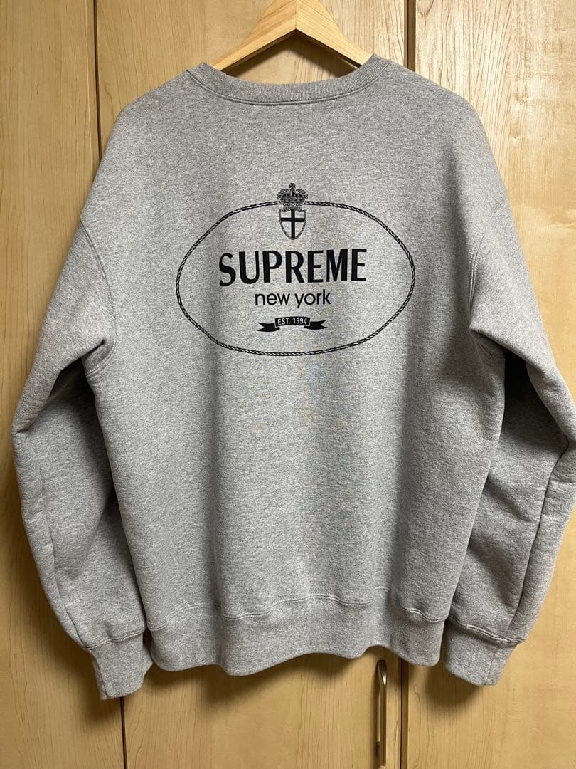 トップス Supreme Crest Crewneck \"Heather Grey\"