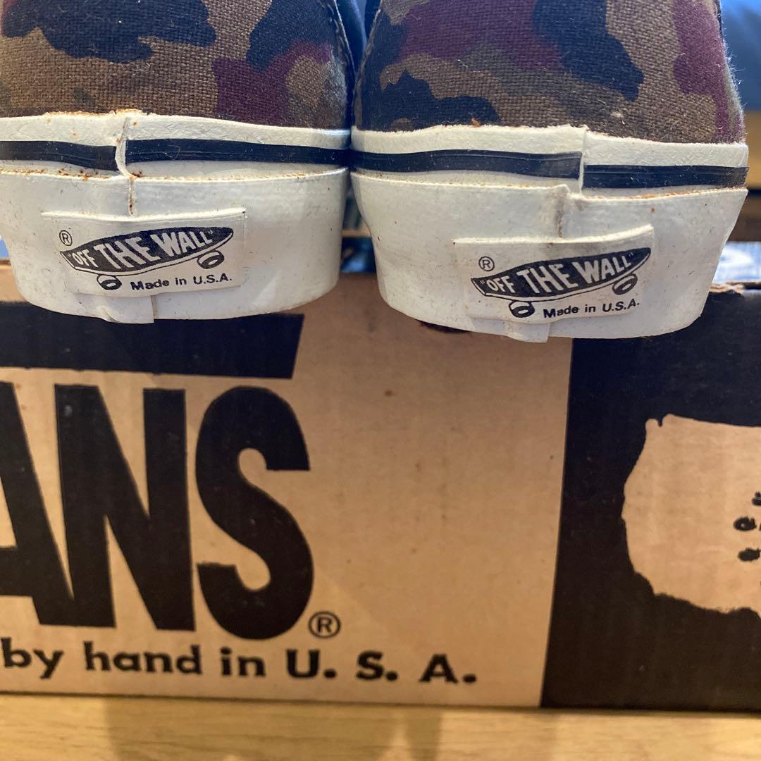 VANS　アメリカ製　90's　SLIP ON　迷彩