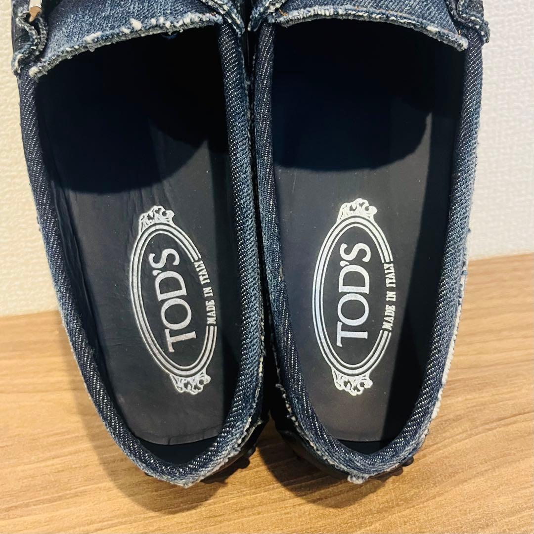 【極美品】TOD’S トッズ ビットローファー モカシン　デニム