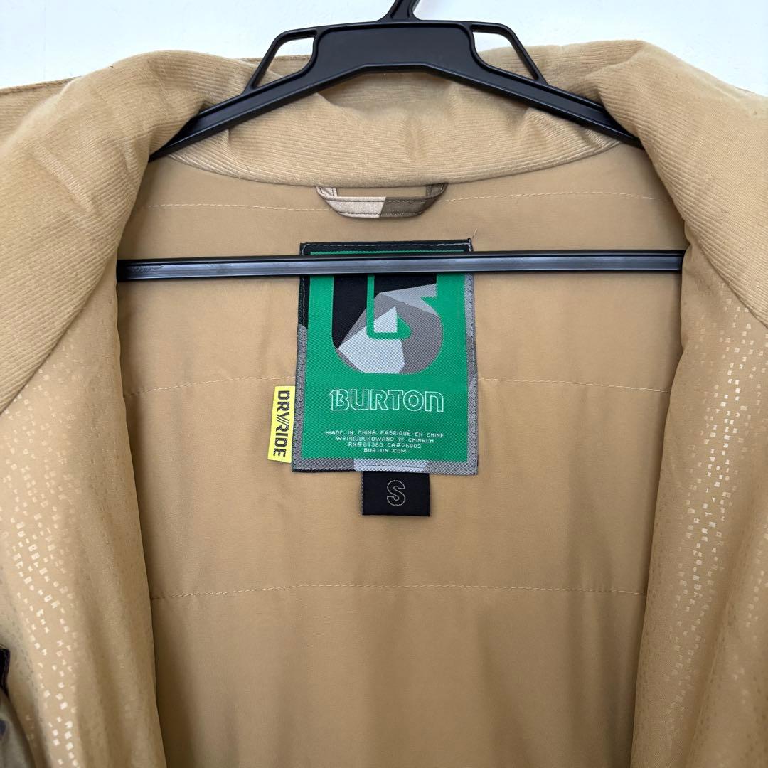 【美品】BURTON スノボウェア 上下セット S 迷彩ジャケット×カーゴパンツ