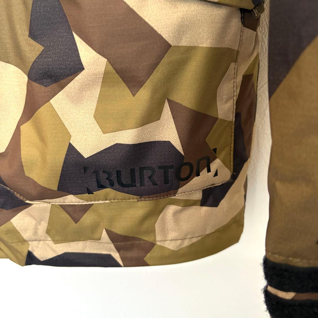 【美品】BURTON スノボウェア 上下セット S 迷彩ジャケット×カーゴパンツ