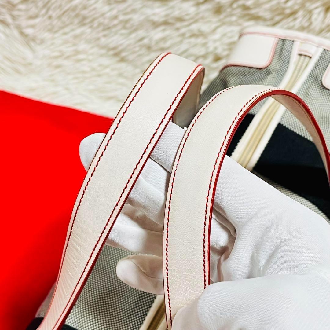 ✨希少✨LOEWE ロエベ アナグラム ロゴ キャンバス✖️レザー ミニボストン