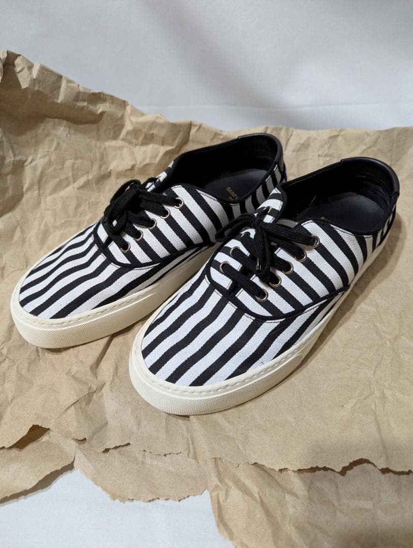 SAINT LAURENT ストライプスニーカー