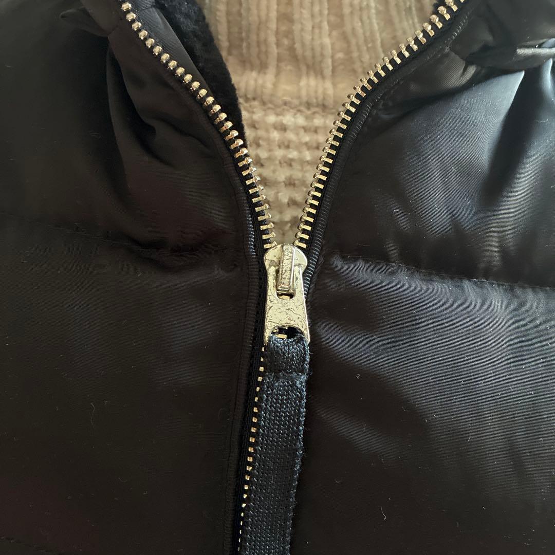 『ZARA』Aライン 3way ファー付き ブラック ダウンジャケット　ベルト付