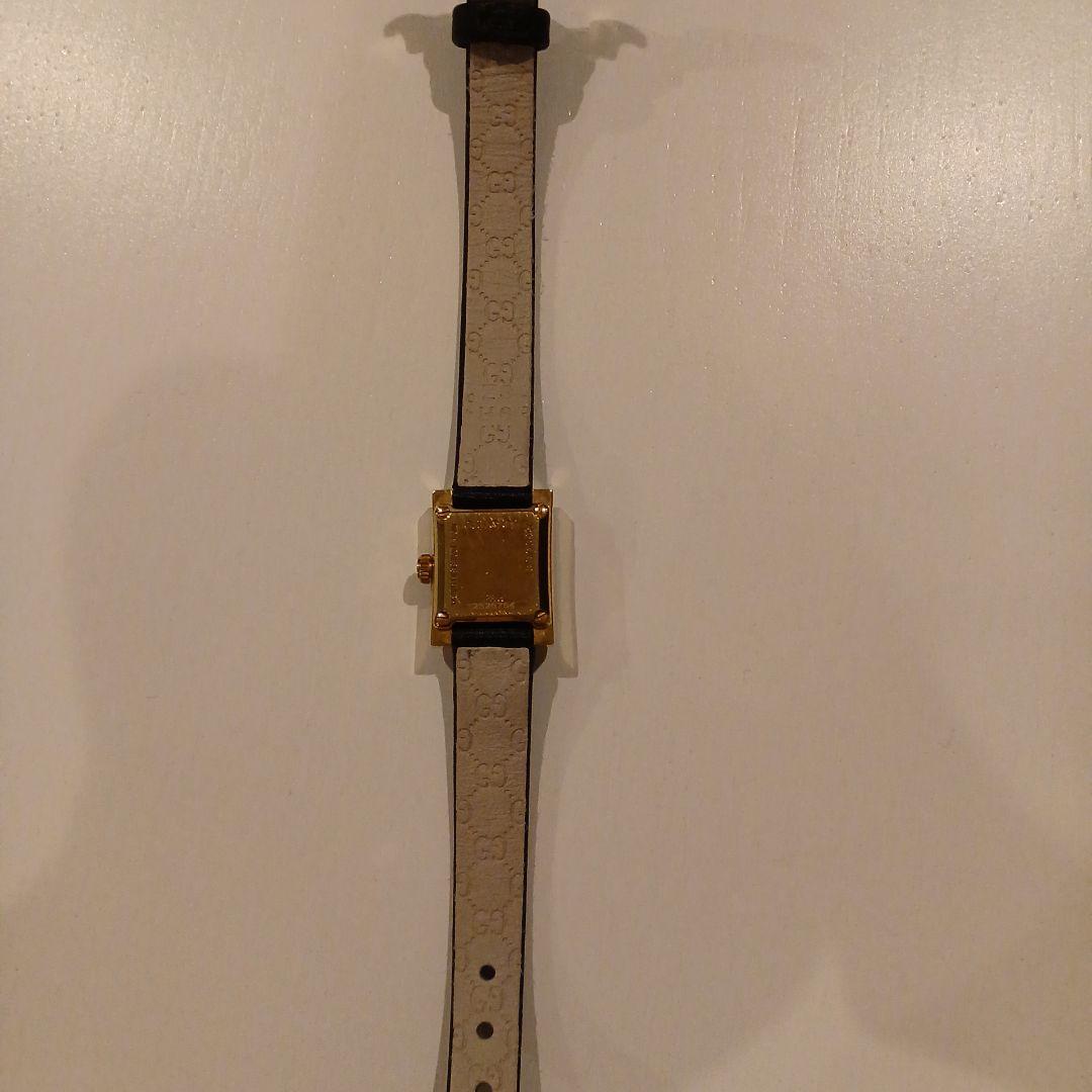 sunsetM様　GUCCI レディース ブラックレザー18金クォーツ時計