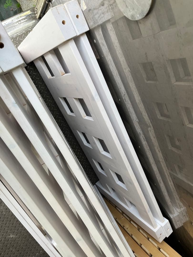 【ルカ】3段ベッド　木製　ホワイト　三段ベッド【引取り限定】【近場配送可】