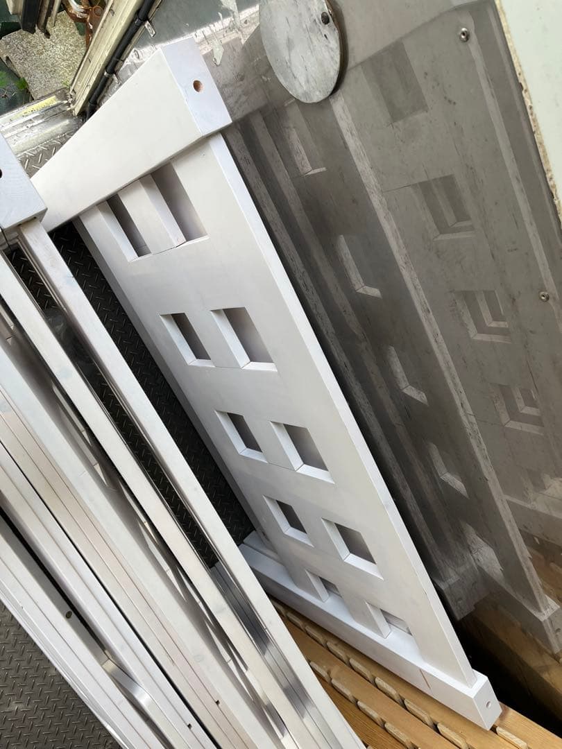 【ルカ】3段ベッド　木製　ホワイト　三段ベッド【引取り限定】【近場配送可】