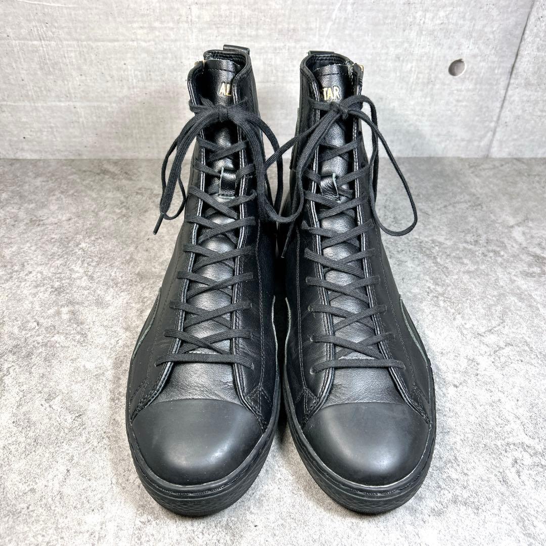 未使用級【Converse】オールスター/ハイカット/オールレザー/クップ/希少