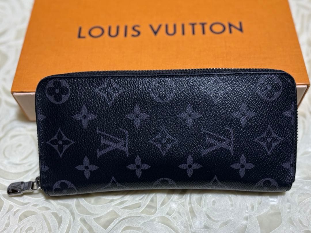 ルイヴィトン モノグラムエクリプス ヴェルティカル ジッピーウォレット長財布IC