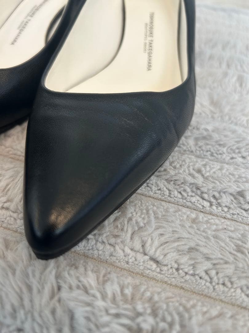 美品 beautiful shoes パンプス　黒23.5cm ポインテッドトゥ