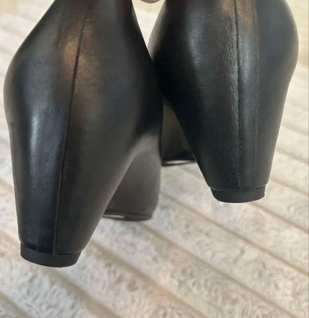 美品 beautiful shoes パンプス　黒23.5cm ポインテッドトゥ