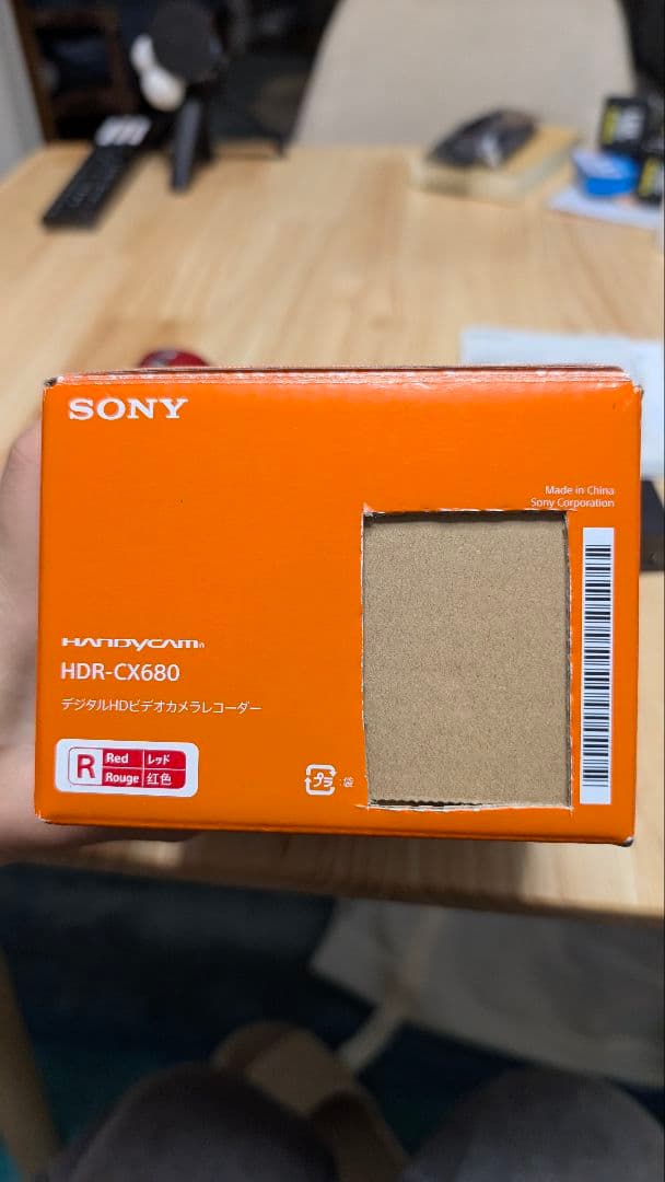 SONY HANDYCAM HDR-CX680 赤色 ビデオカメラ