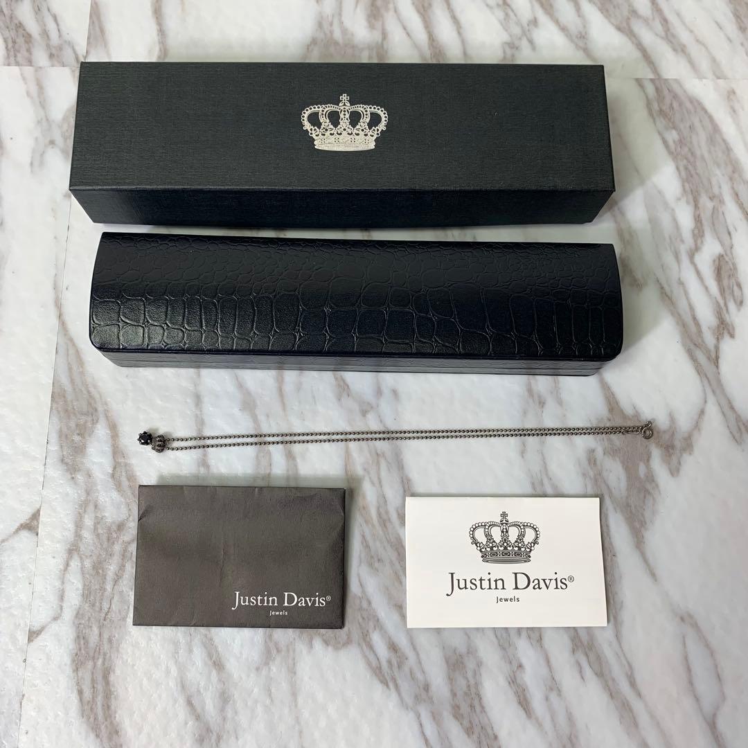 Justin Davis ネックレス ブラック クラウン silver925