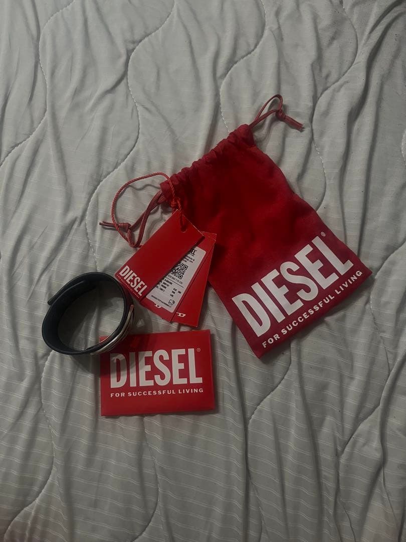 DIESEL ブラック ブレスレット 新品タグ付き