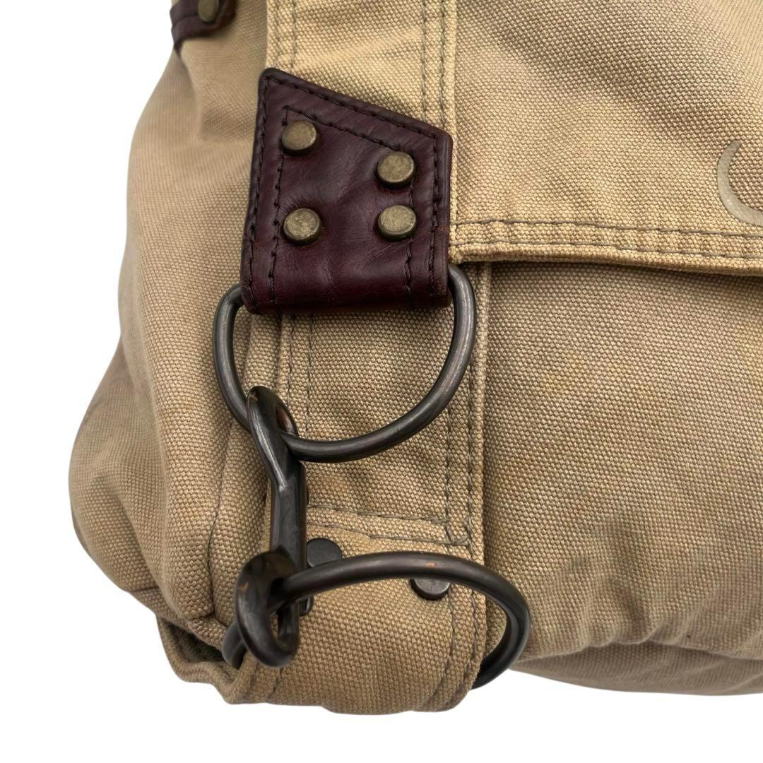 【希少】DIESEL メッセンジャーバッグ ベージュ archive y2k