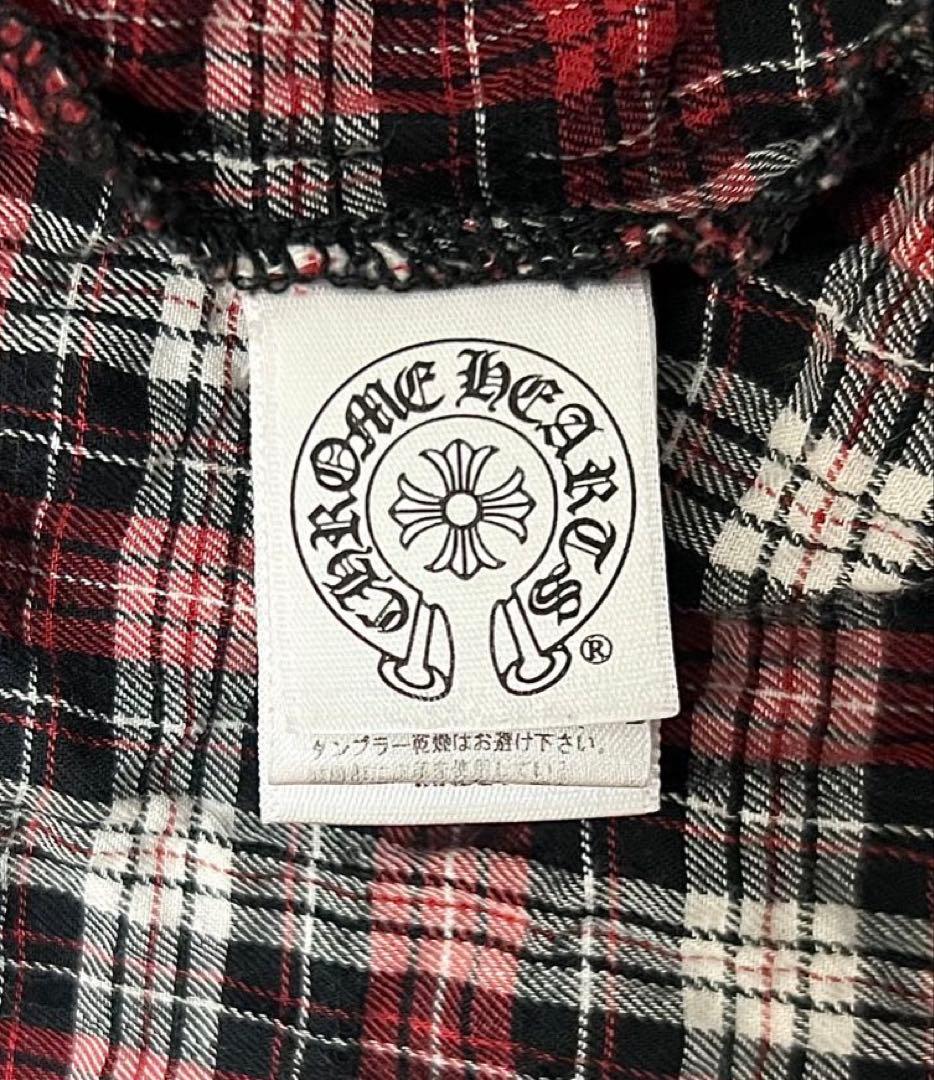 Chrome Hearts クロスパッチ チェック柄シャツ ウエスタン xs