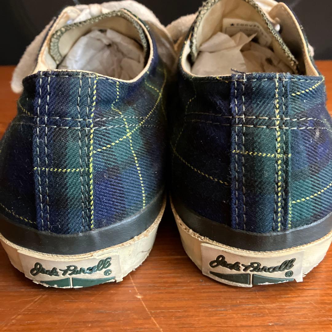 Jack Purcell ネイビー チェック スニーカー