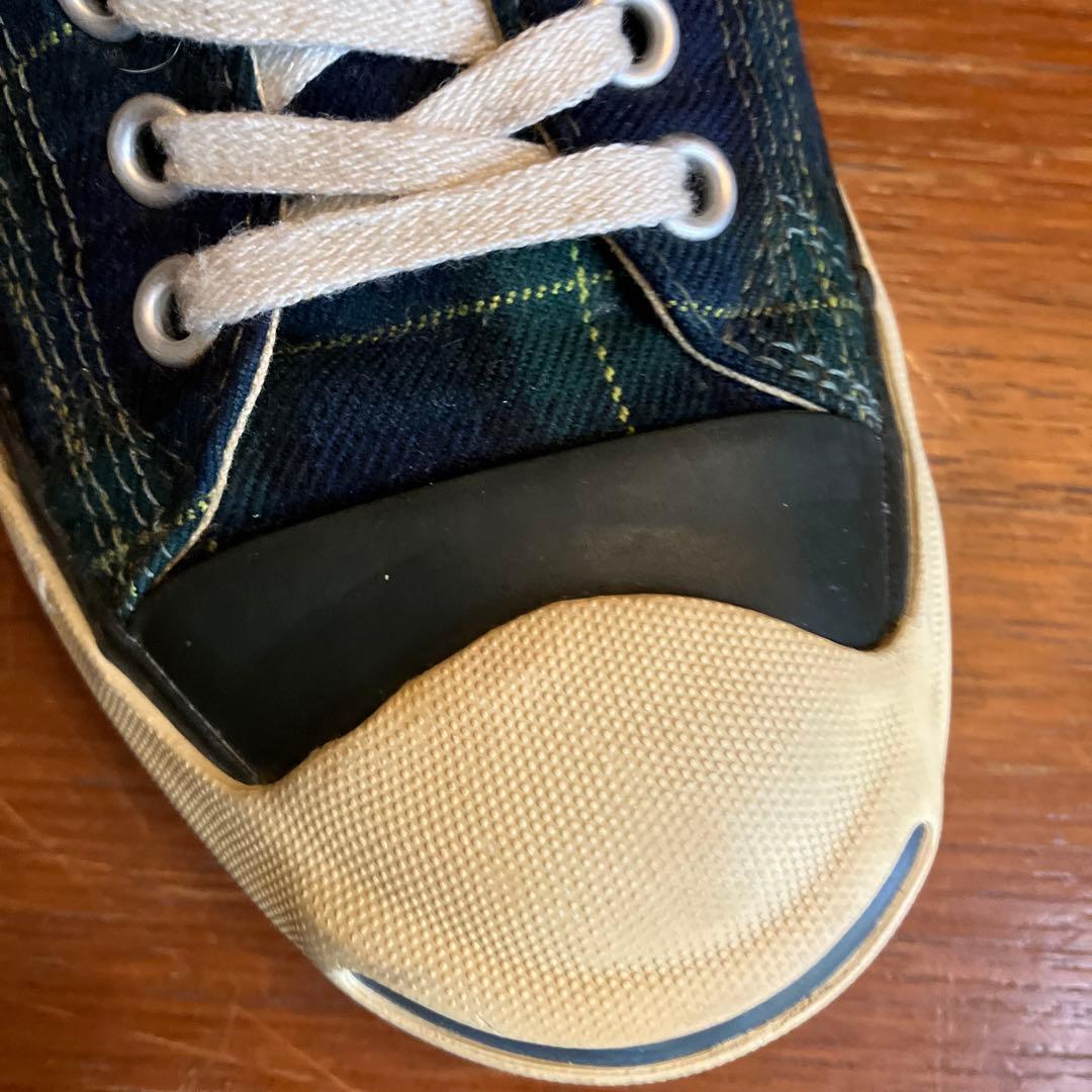 Jack Purcell ネイビー チェック スニーカー