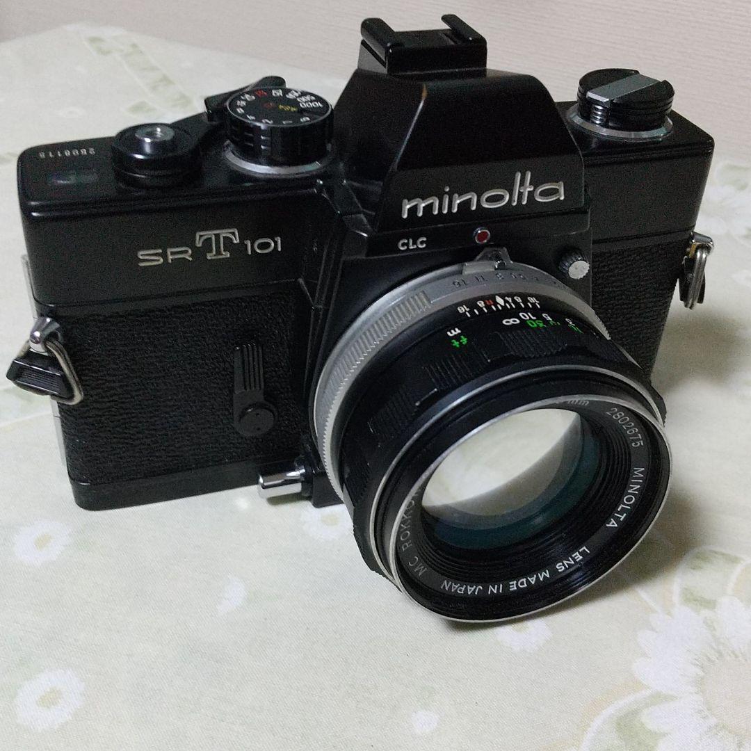 minolta SRT101 ブラックとレンズフィルター